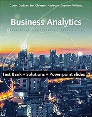 Business Analytics (3rd Edition) Test Bank + Solutions + Powerpoint Slides