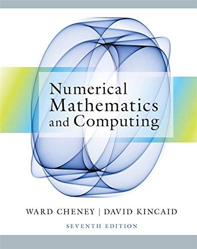 Numerical Mathematics and Computing 7th Edition