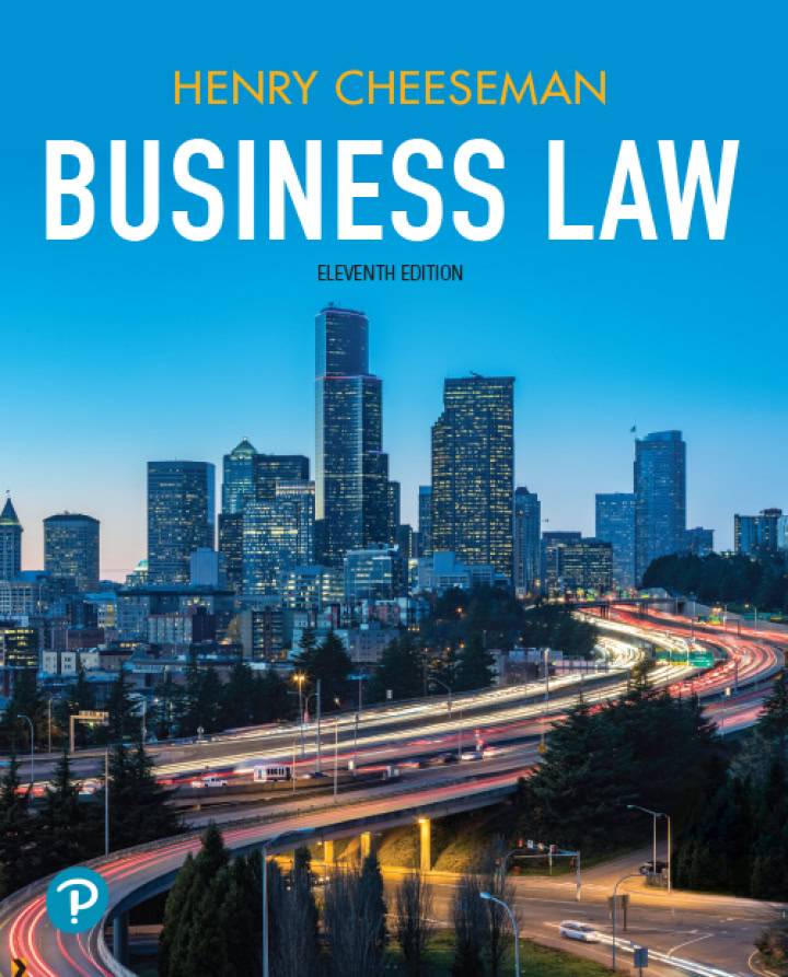 Business Law (11th Edition) – Cheeseman